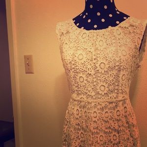 Anthropologie Lace dress mid calf length