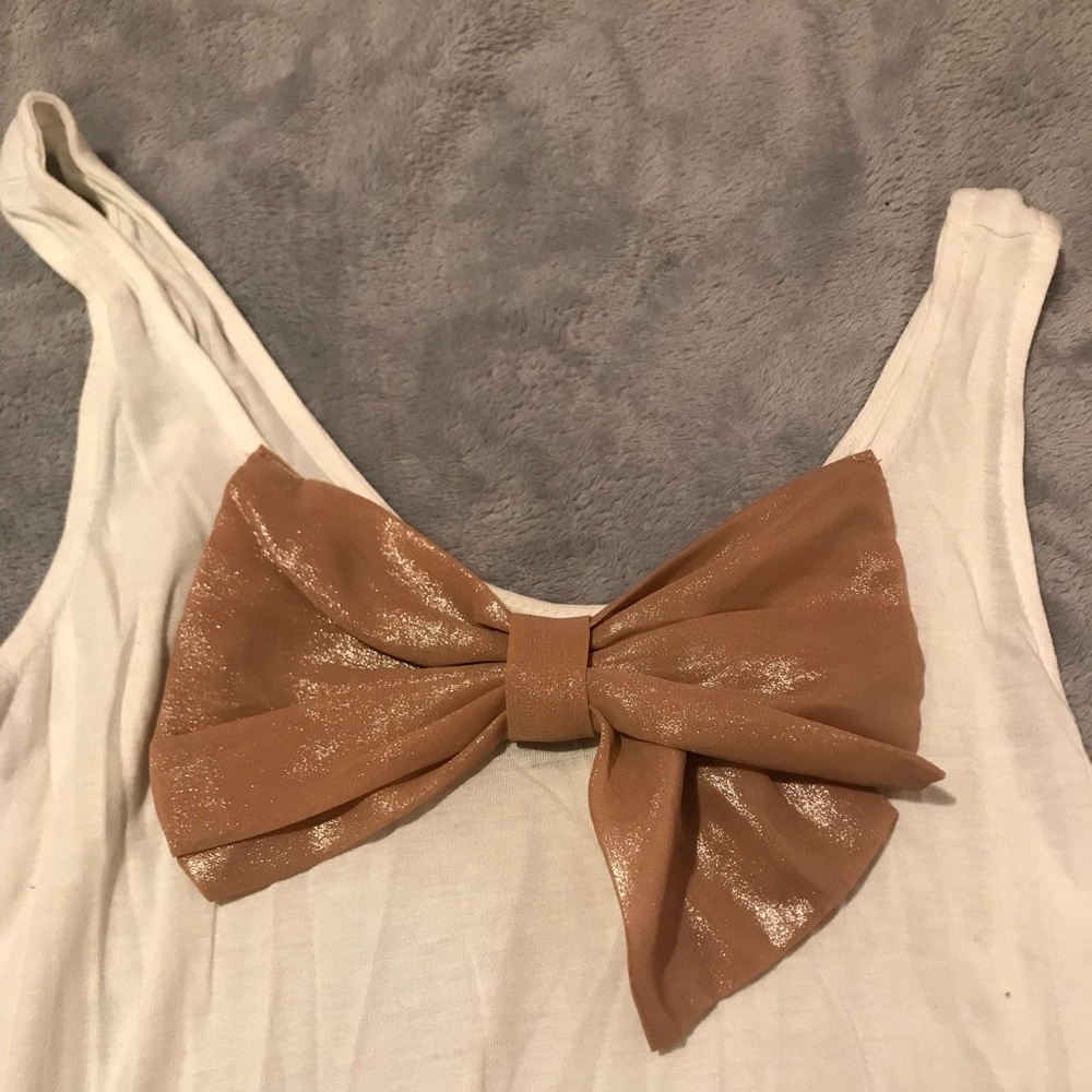 Fun & Flirt- Tank Top with Cute Bow