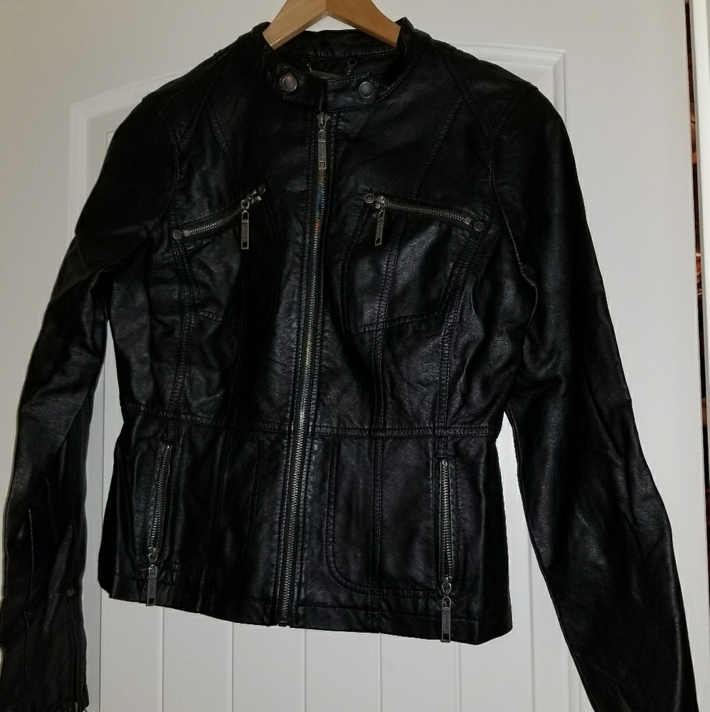 Faux leather jacket