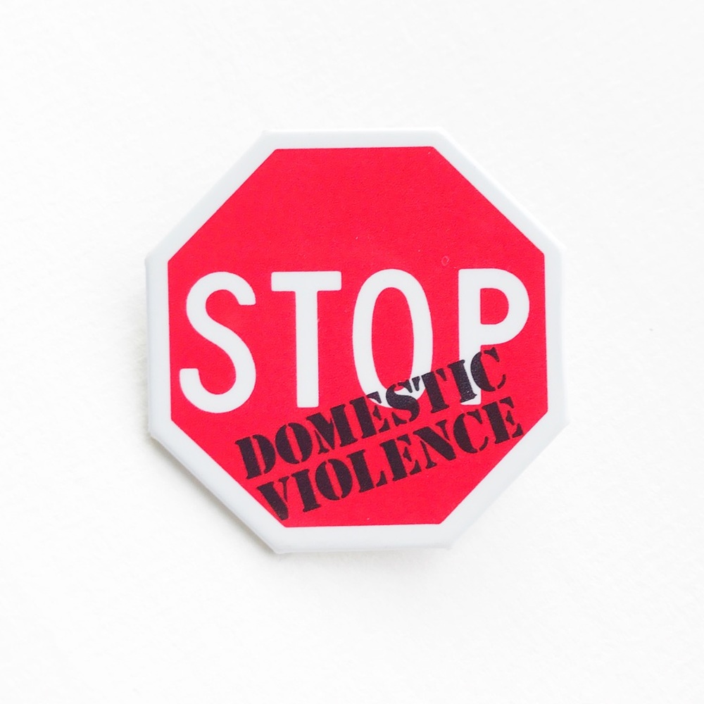 Stop Domestic Violence Pin - Picture 2 of 3
