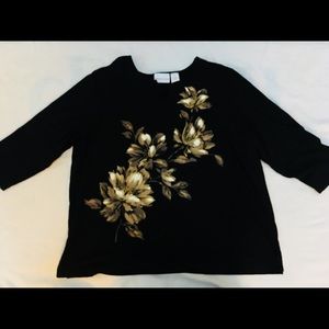 Dressy black lightweight pullover sweater