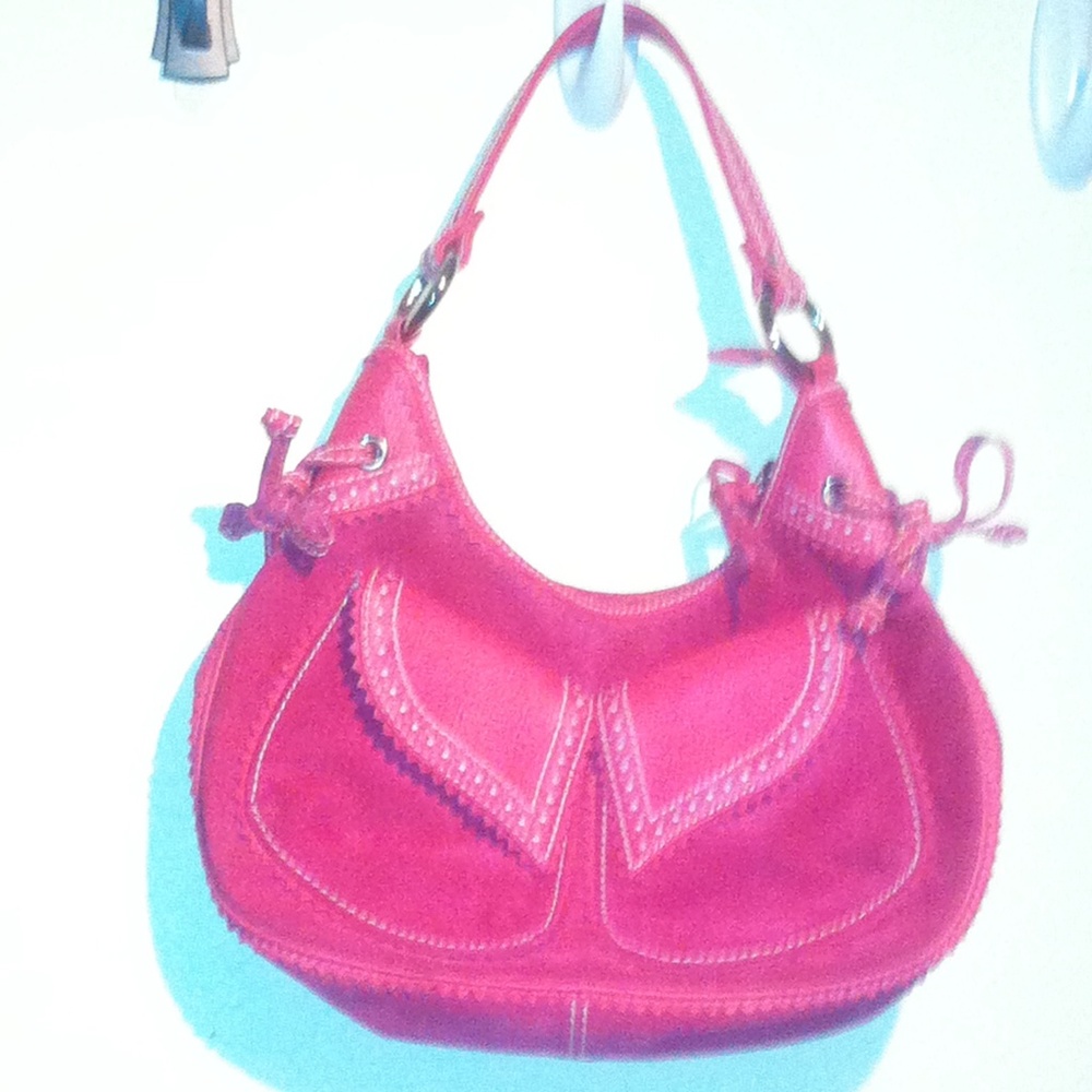 Isabella Fiore cute dark pink purse medium size