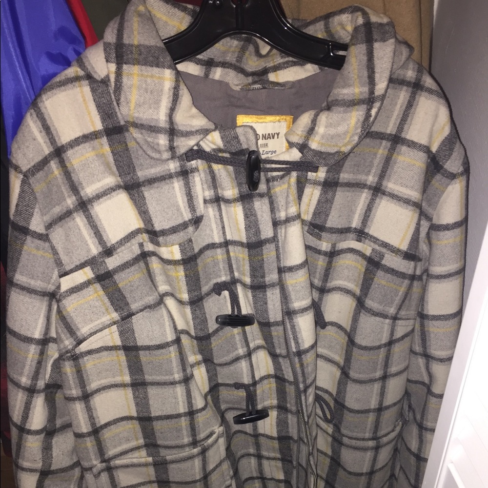 Old Navy plaid coat