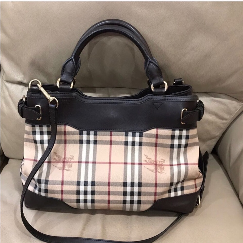 Burberry Haymarket satchel  cross body bag