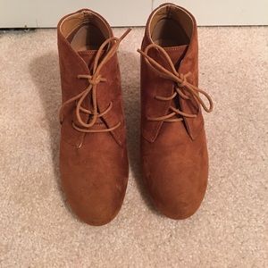 Bella Marie Cognac Ankle Booties