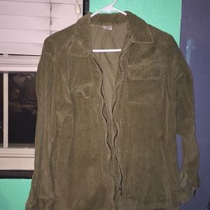 corduroy zip up jacket