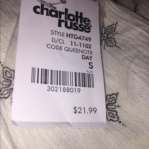 Charlotte Russe Tops - 2/$20 Charlotte Russe off shoulder strappy top