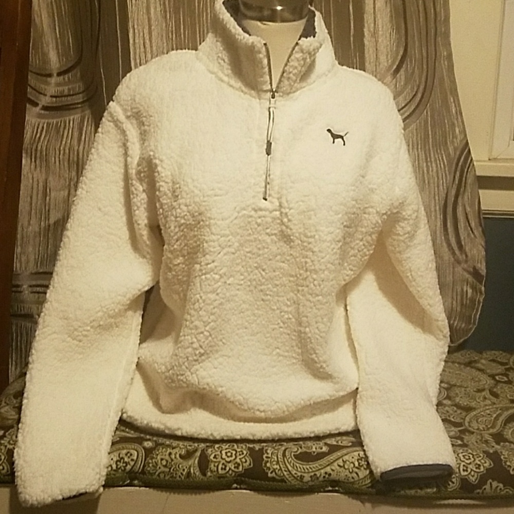 Pink Sherpa pullover