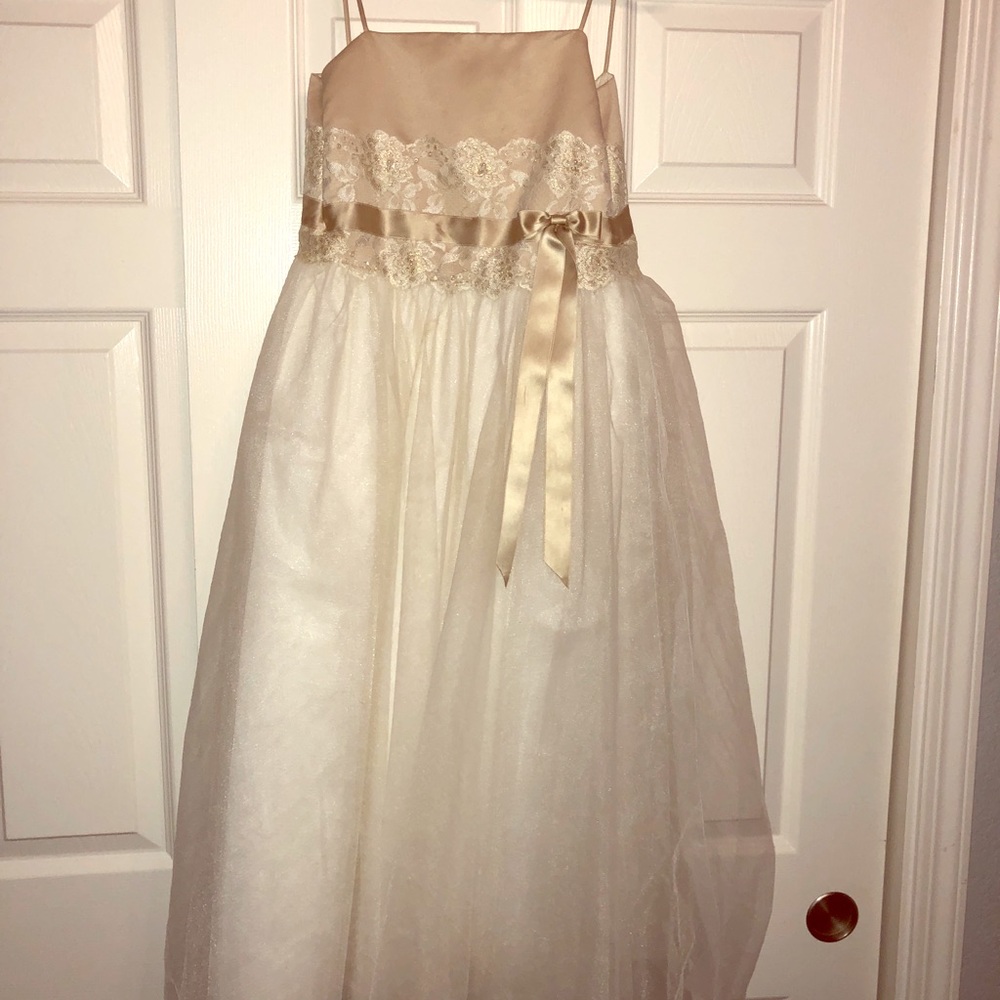 David’s Bridal flower girl dress