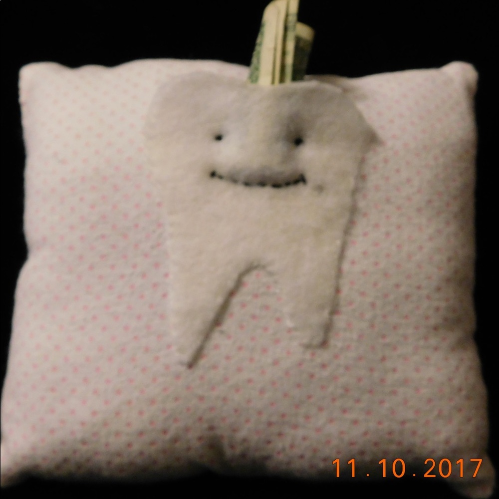 Tooth Fairy Pillow-Handcrafted