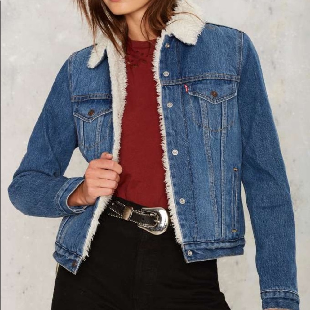 NEW Levi Jean Jacket Sherpa
