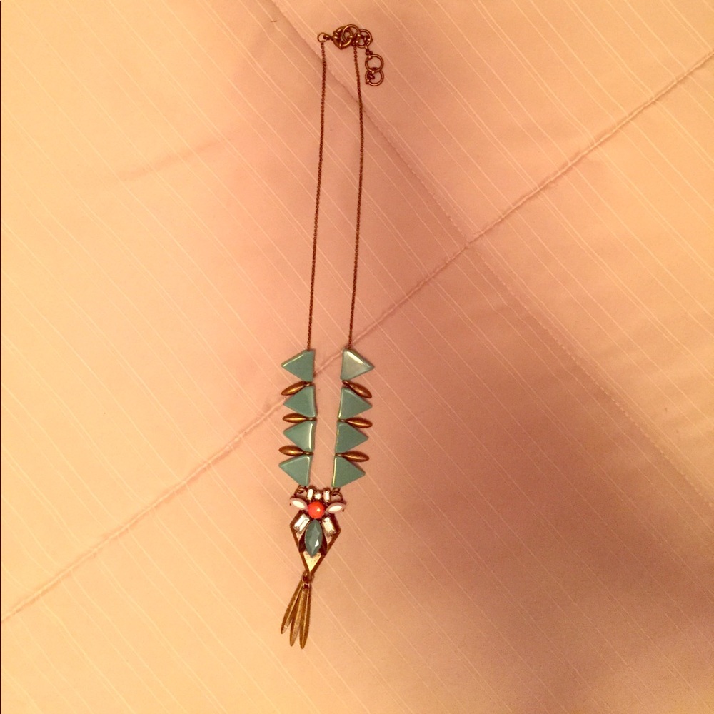 Gorgeous turquoise and coral Park Lane necklace.