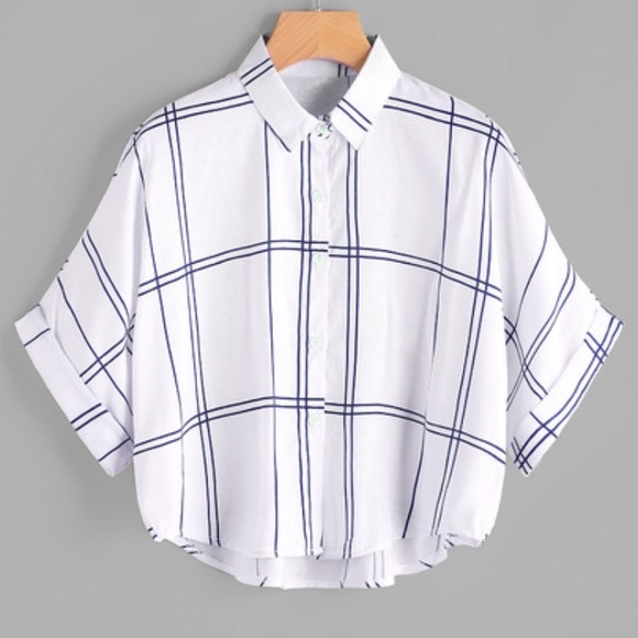 Tops - Cropped button down