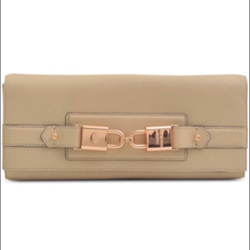 Juicy Couture Hillcrest Tan Leather Clutch BNWT