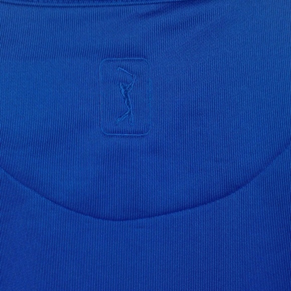 Mens Blue 1/4 Zip Pullover Golf Shirt Jacket - Picture 4 of 8