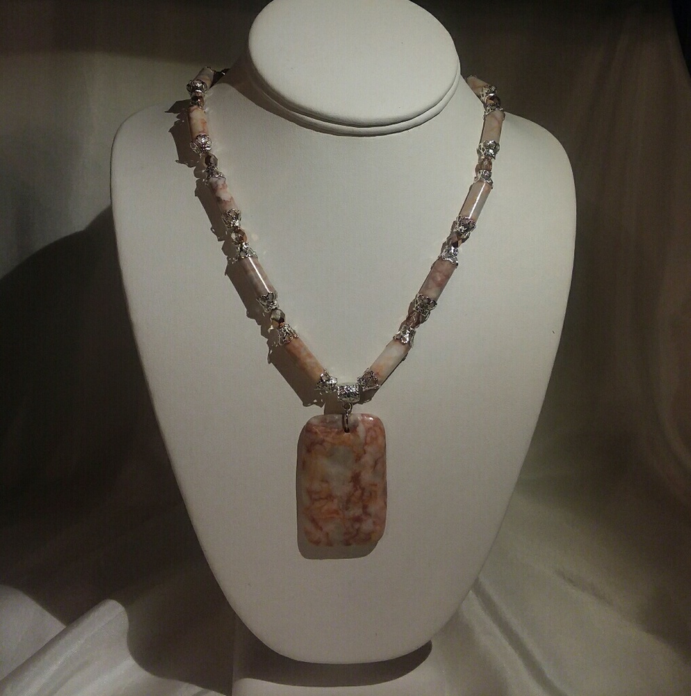 Fancy Red line marble with medallion
