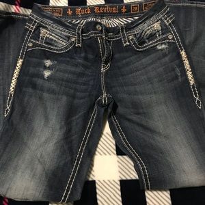 💕 👖 Rock Revival Irene Easy Boot Jeans - size 28