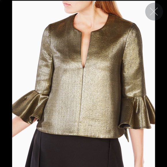 BCBG Tops - NWOT BCBG Valari Metallic Top