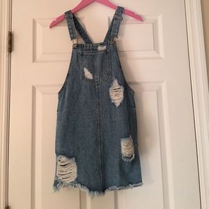Blue Jean Overall Dress