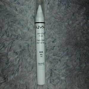 White NYX eyeliner pencil