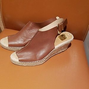 Brown Kanna wedge shoes