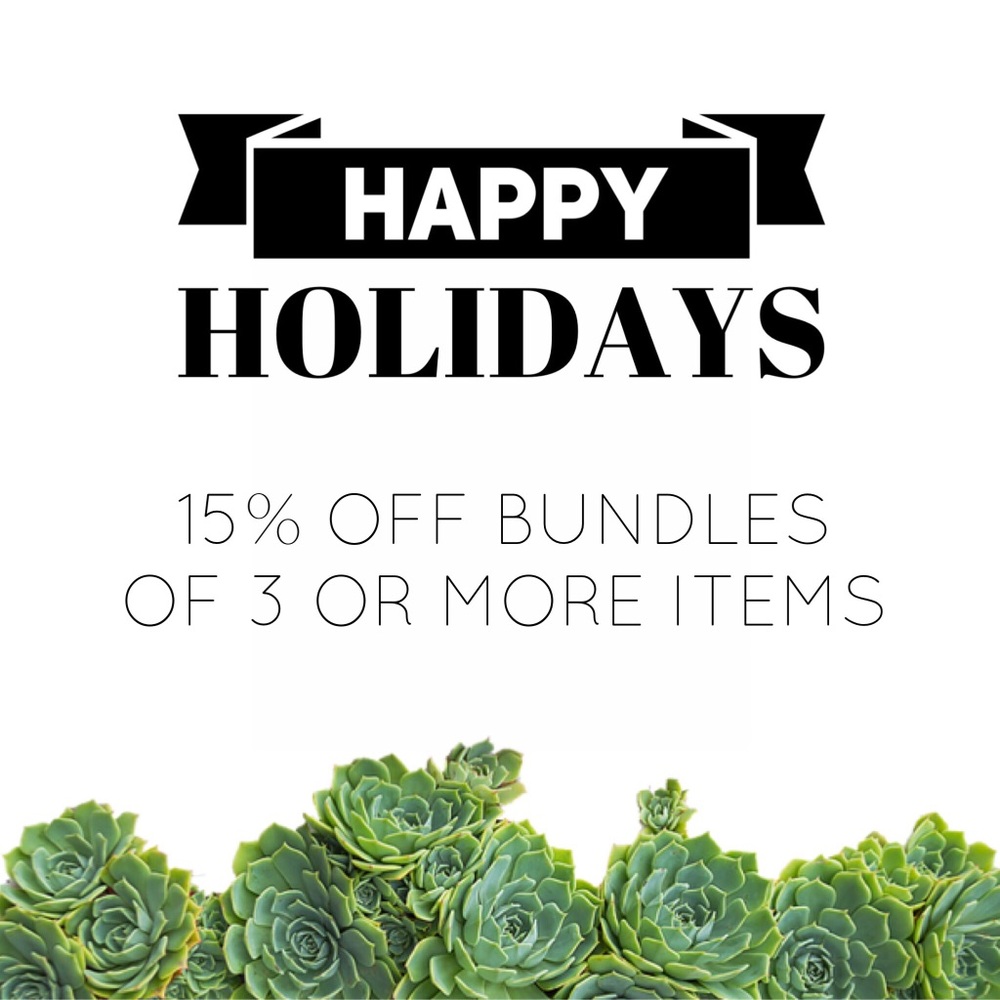 DISCOUNT: 15% OFF BUNDLES