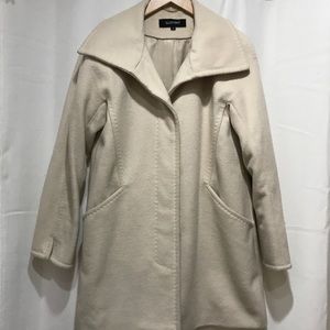 Nordstroms Over sized ivory pea coat