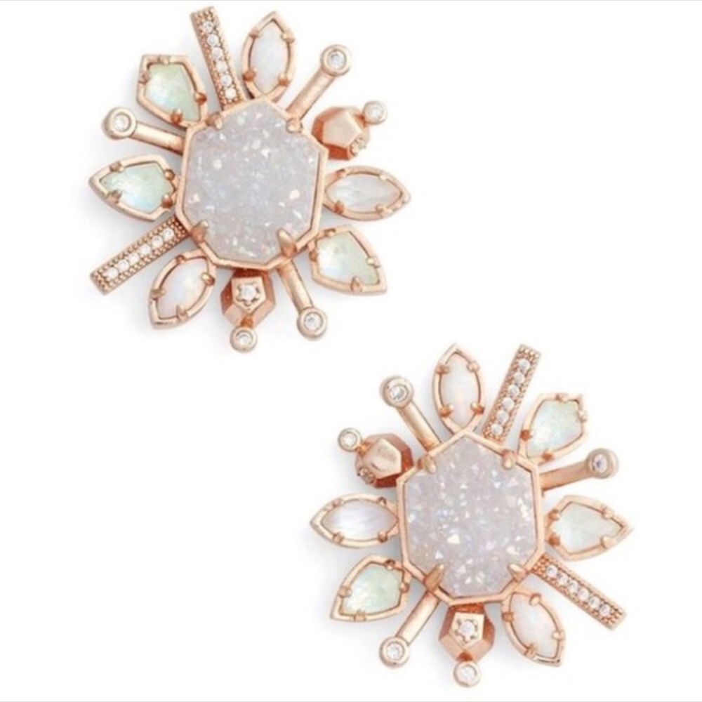 Kendra Scott Ophelia Earrings Radiant Iridescent - Picture 6 of 6