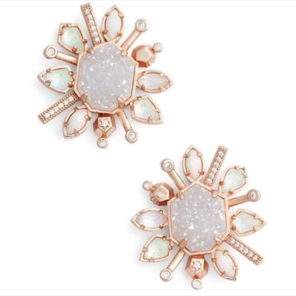 Kendra Scott Ophelia Earrings Radiant Iridescent - Picture 6 of 6