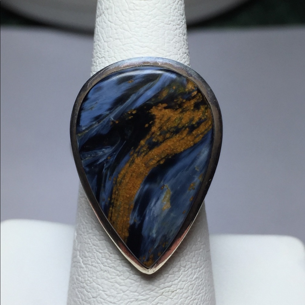 Sterling Pietersite Ring ~ Size 7