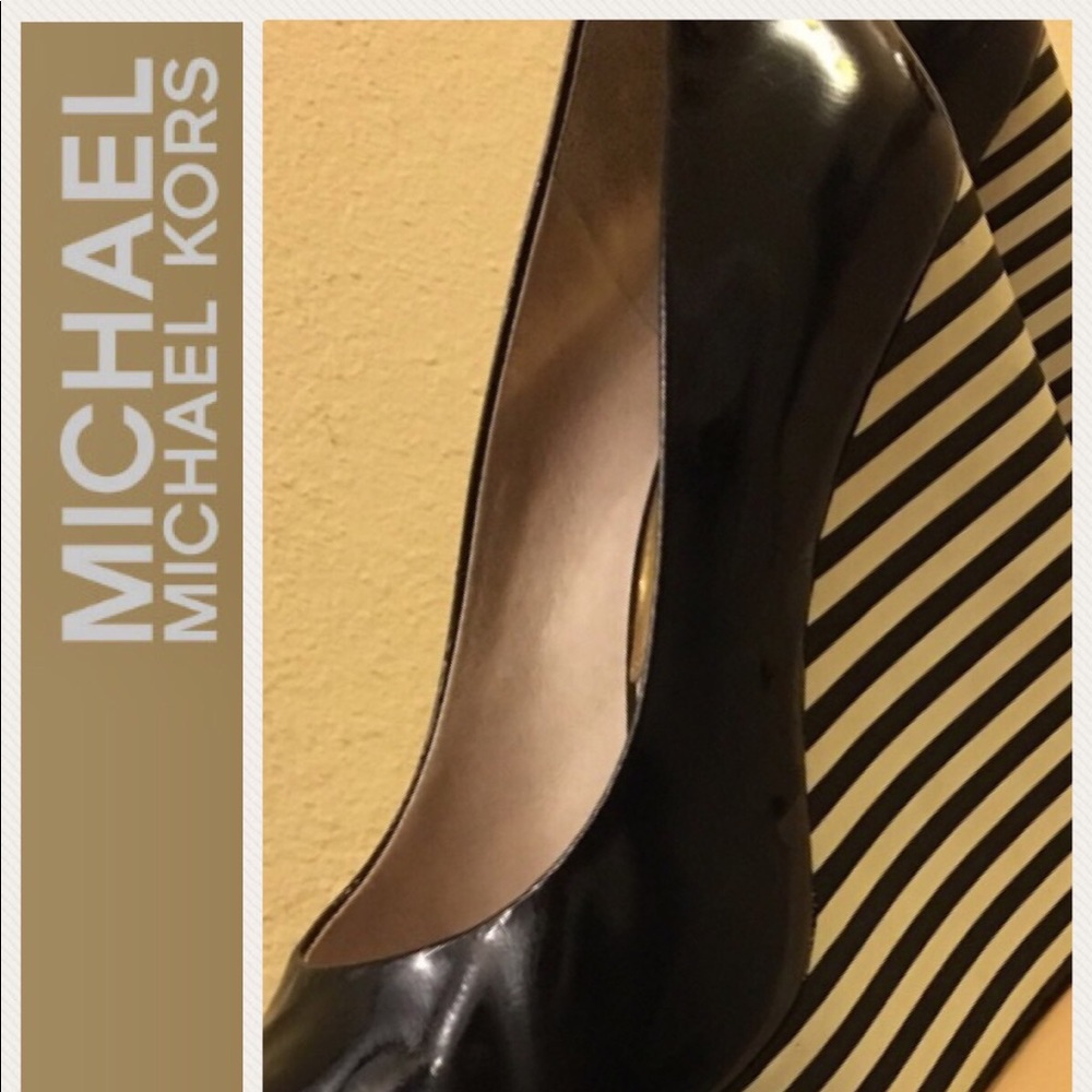 Michael Kors Striped Wedges