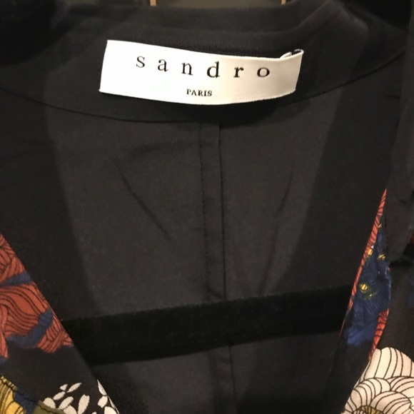 Sandro silk print blouse - Picture 4 of 6