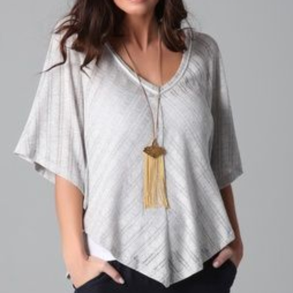 ✨Splendid✨ Shadow Stitch Triangle Tee - Picture 1 of 6