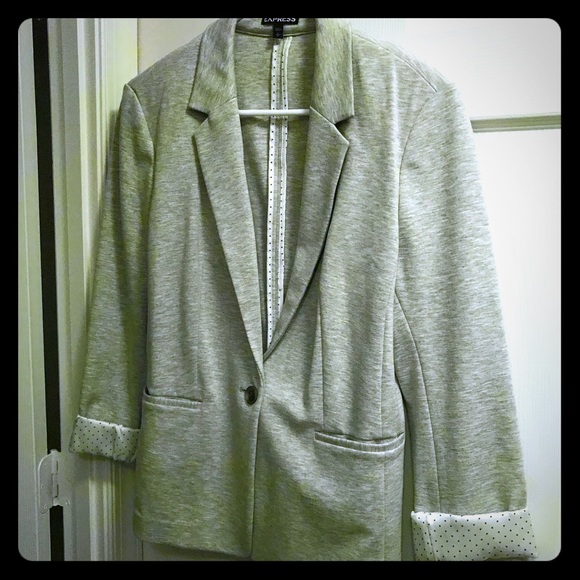 Grey Blazer from Express! Only worn once - Picture 1 of 3
