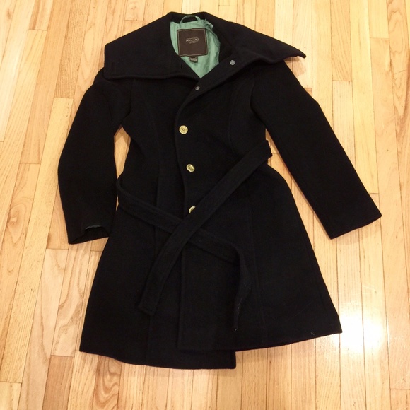 coach wool coat womens