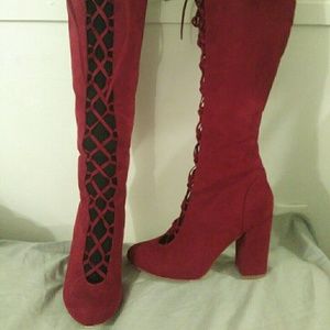 Just Fab Lace Up Boots