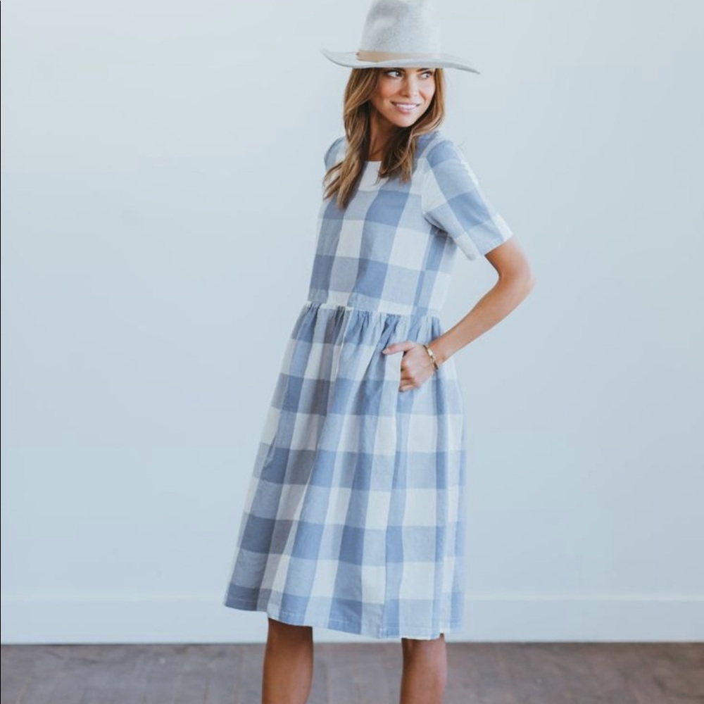 Clad and cloth gingham dress
