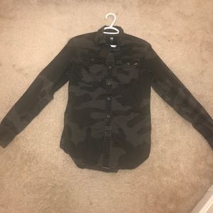 G-Star camo button down shirt