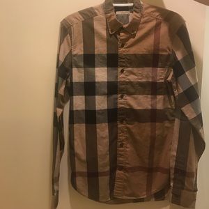 Authentic Burberry Button-down check shirt