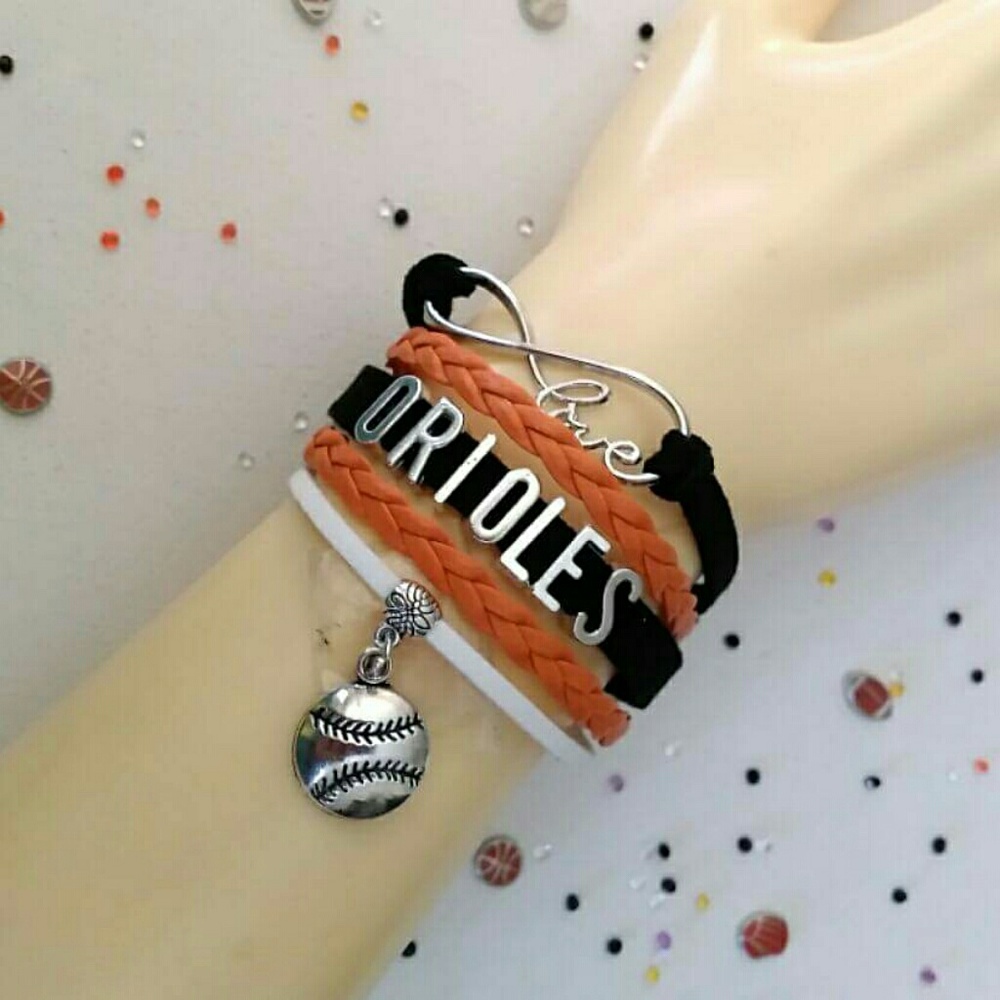 Baltimore Orioles multi strand bracelet