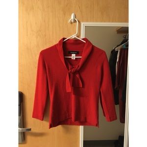 Vintage red petite cashmere sweater