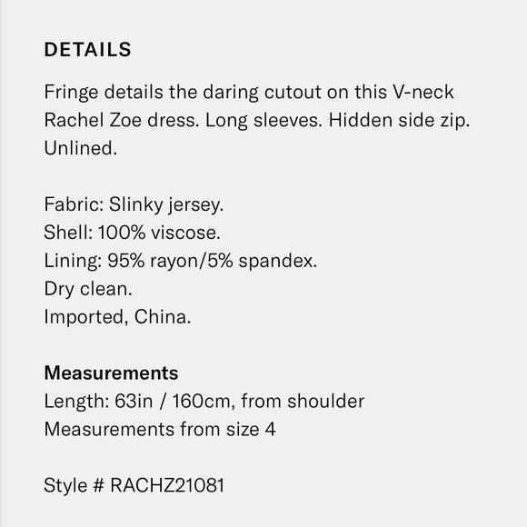 Rachel zoe black evening dress - Picture 8 of 8