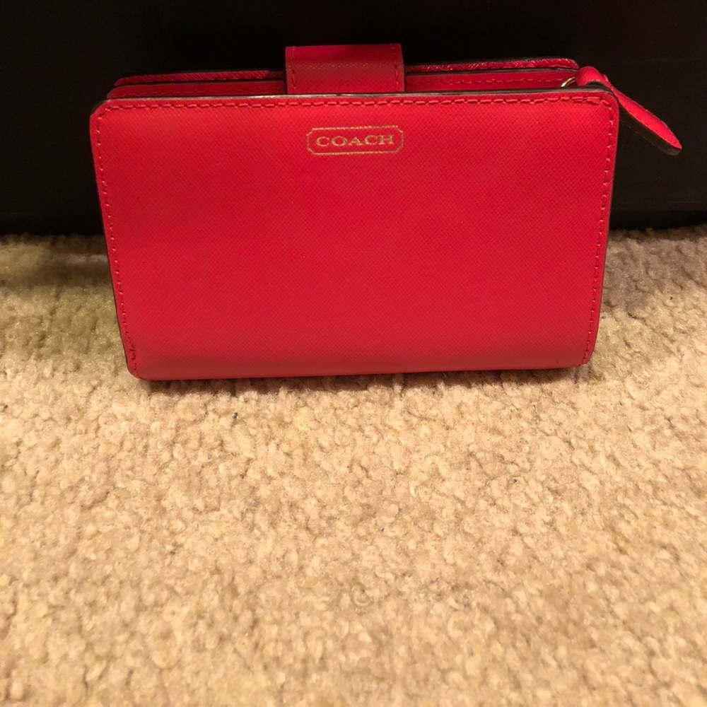 Beautiful Red Coach Wallet