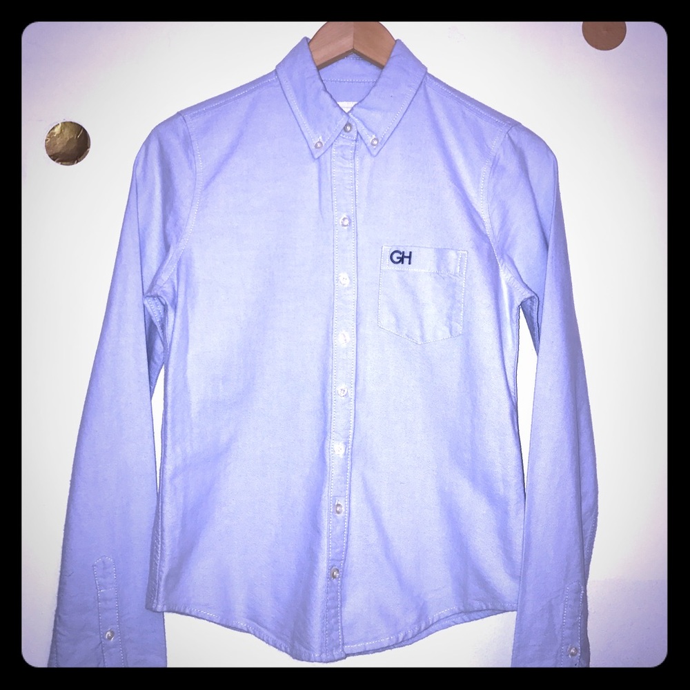 Gilly Hicks blue button down