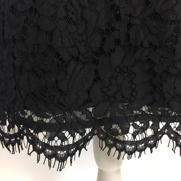 J Crew Collection •Black Shirred Lace Silk Dress 4 - Picture 3 of 8