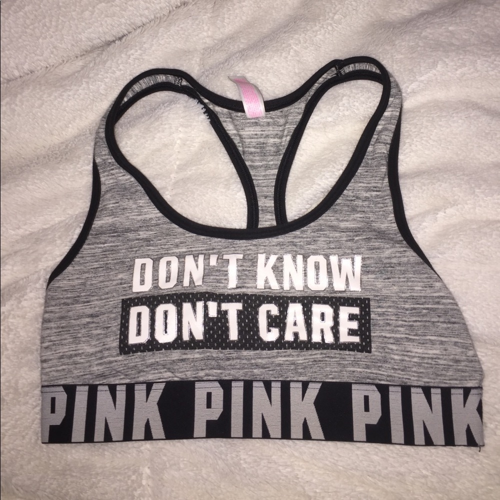 Pink sports bra!!