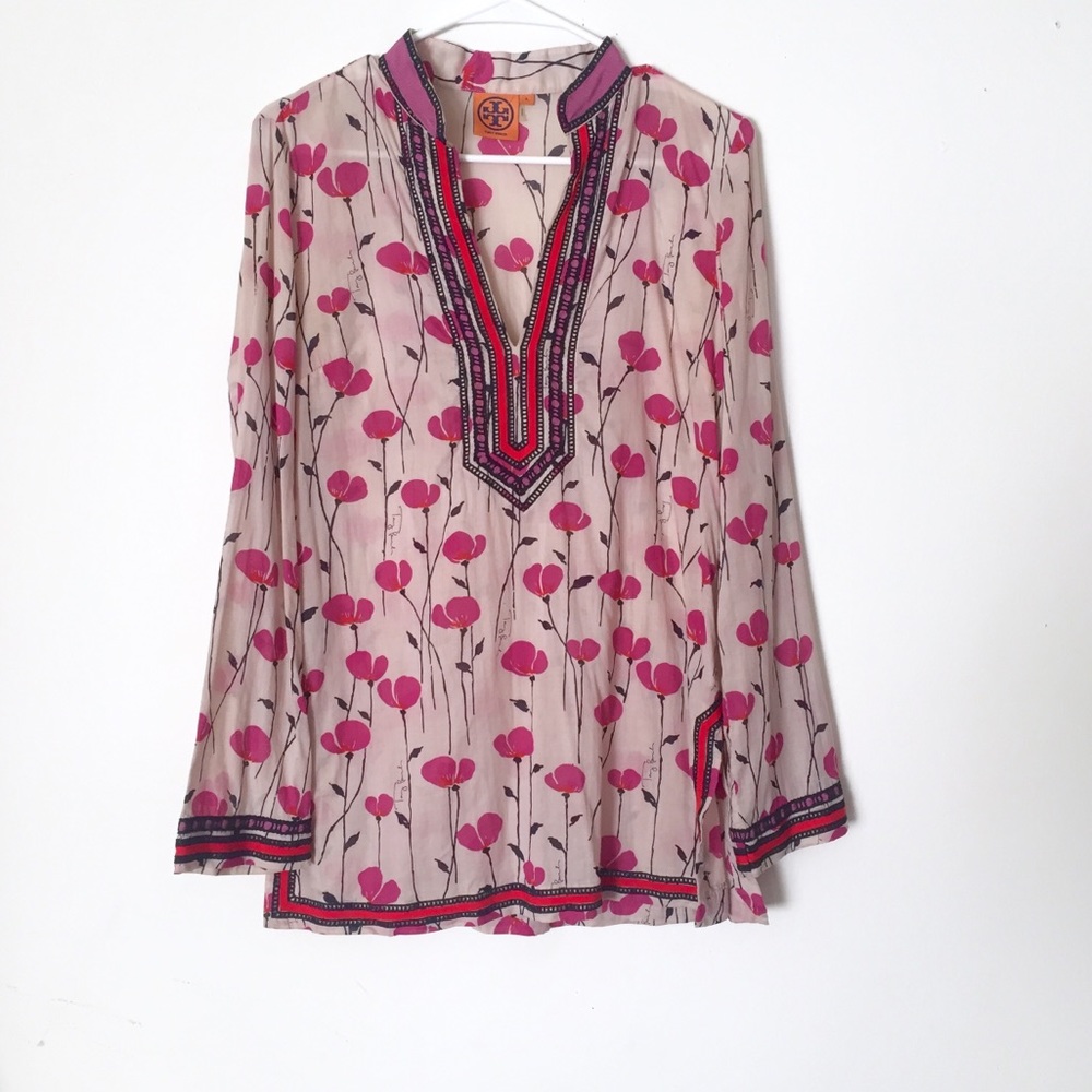Tory Burch Poppy Print Tunic