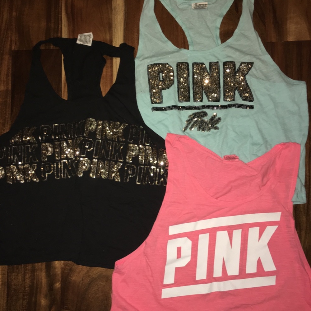 PINK tank tops