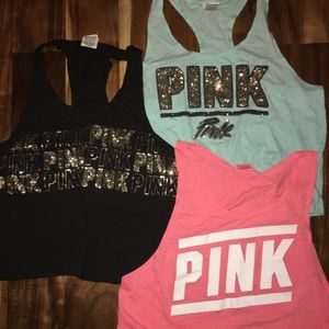 PINK tank tops