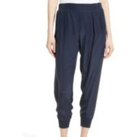 silk jogging pants